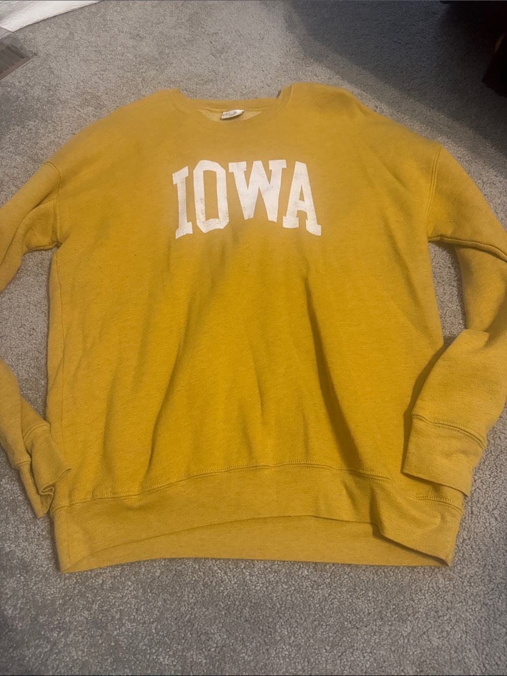 Iowa Crewneck Sweatshirt - Mustard Yellow